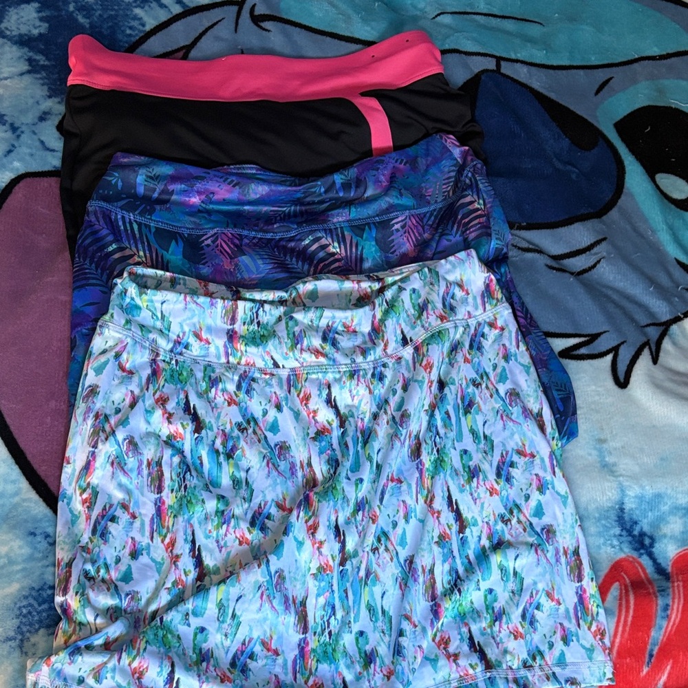 Colorful Athletic Skirts Set 3 skirts